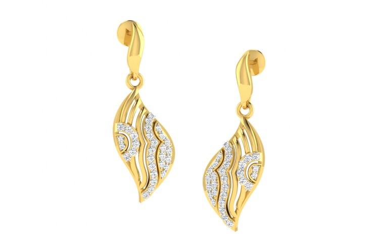 Ivanka Diamond Earrings in Gold